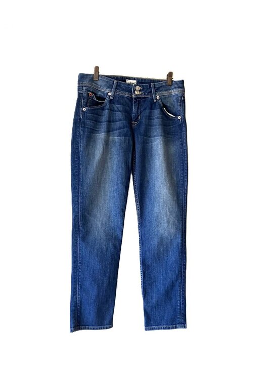 Hudson Jeans Denim - Hudson Jeans Women's Size 28 Stretchy Collin Skinny Crop Medium Wash Denim